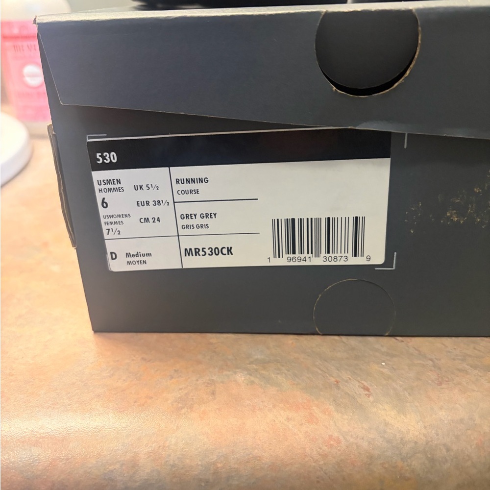 New Balance 530 Gray Athletic Mesh & Suede Sneakers - Picture 6 of 6